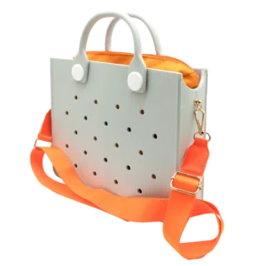 EVA Large Leather Shoulder Bag Handbag Tote Bag Storage for Women Casual Waterproof Beach Bag Hole Fit Charm Fashion Storage Bag 10