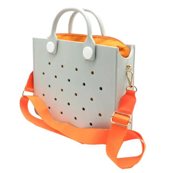 EVA Large Leather Shoulder Bag Handbag Tote Bag Storage for Women Casual Waterproof Beach Bag Hole Fit Charm Fashion Storage Bag 10