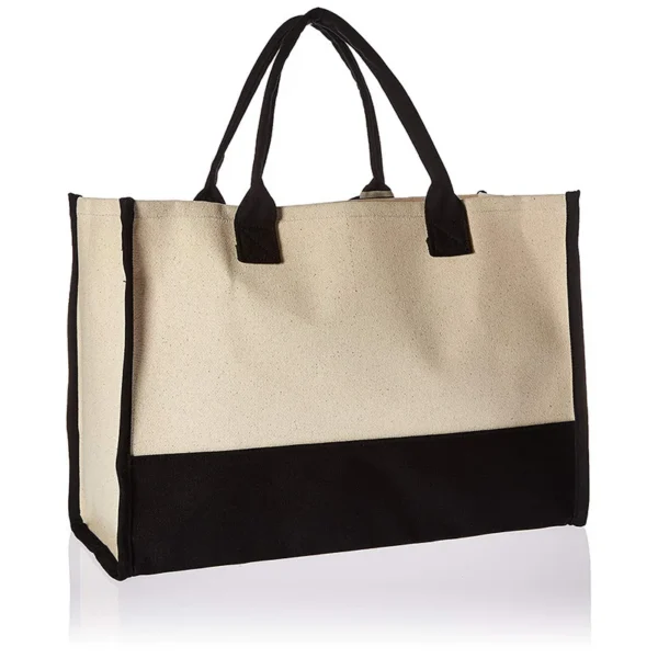 A-Z Canvas Totes bag Fashion Canvas Tote Letters Flower Portable Beach Shoulder Shopping Casual Beach Bag Large Capacity Handbag 3