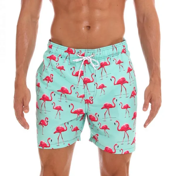 DATIFER Summer Men Beach Print Shorts Surfing Swimwear Fitness Workout Trunks Male Sportswear With Pockets Pants 12
