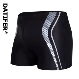 Datifer New Swimwear Male Summer Beach Surfing Fashion Swimsuit Boxer Shorts High Quality Mens Swim Trunks With Pad 1