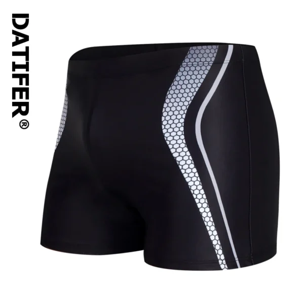 Datifer New Swimwear Male Summer Beach Surfing Fashion Swimsuit Boxer Shorts High Quality Mens Swim Trunks With Pad 1