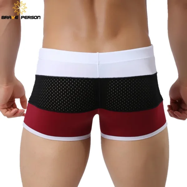 BRAVE PERSON Brand Men Swimwear Trunks Sexy Swimming Shorts Trunks Boxer Shorts Male Swimsuits Surf Board Beach Shorts B1009 3