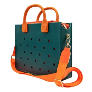EVA Large Leather Shoulder Bag Handbag Tote Bag Storage for Women Casual Waterproof Beach Bag Hole Fit Charm Fashion Storage Bag 15