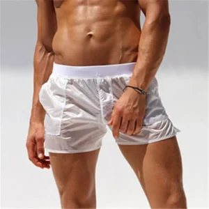 Summer Swimwear Men Shorts Swimsuits Swim Trunks Boxer Man Breathable Briefs Surf Board Sunga Swim Suits Maillot De Bain Beach 1