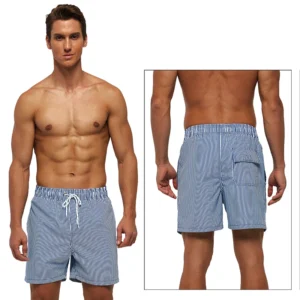 DATIFER Summer Men Beach Print Shorts Surfing Swimwear Fitness Workout Trunks Male Sportswear With Pockets Pants 2