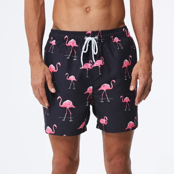 DATIFER Summer Men Beach Print Shorts Surfing Swimwear Fitness Workout Trunks Male Sportswear With Pockets Pants 14