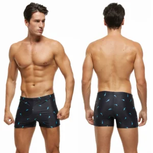 Datifer New Swimwear Male Summer Beach Surfing Fashion Swimsuit Boxer Shorts High Quality Mens Swim Trunks With Pad 4