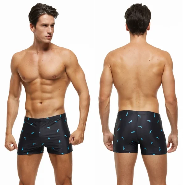 Datifer New Swimwear Male Summer Beach Surfing Fashion Swimsuit Boxer Shorts High Quality Mens Swim Trunks With Pad 4