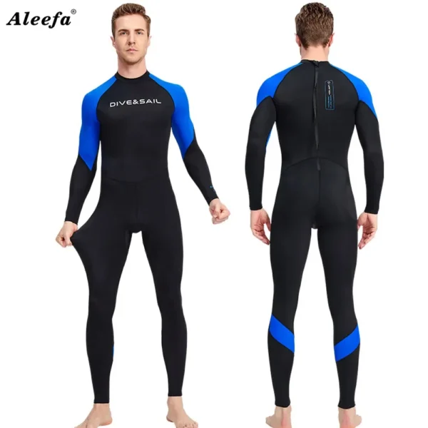 Rash Guard Suit for Men Surfing Snorkel Diving Full body One piece Swimsuit UV50 Sun UV Protection 6