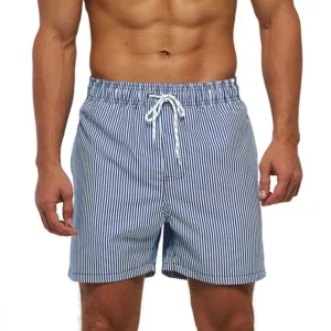 DATIFER Summer Men Beach Print Shorts Surfing Swimwear Fitness Workout Trunks Male Sportswear With Pockets Pants 15