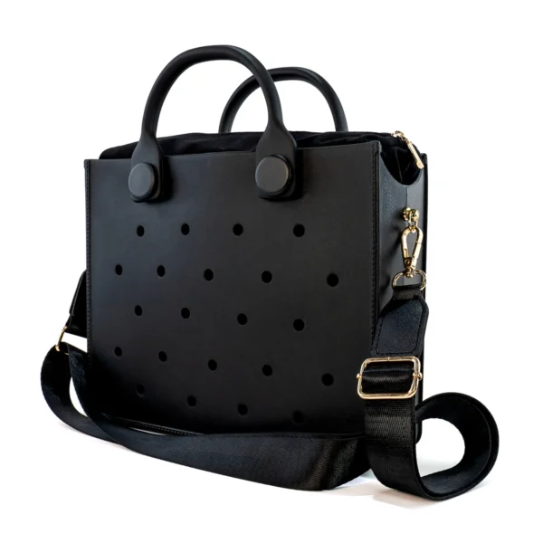 EVA Large Leather Shoulder Bag Handbag Tote Bag Storage for Women Casual Waterproof Beach Bag Hole Fit Charm Fashion Storage Bag 16