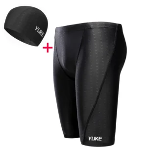 Men Swimming Shorts Waterproof Competition Swim Equipment Goggles with Ear-plug Cap Case Trunks Briefs Swimwear Half Pants 2022 9
