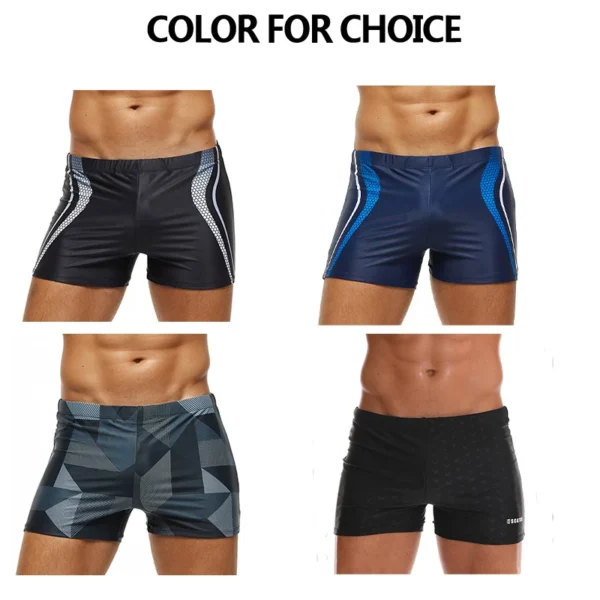 Datifer New Swimwear Male Summer Beach Surfing Fashion Swimsuit Boxer Shorts High Quality Mens Swim Trunks With Pad 5