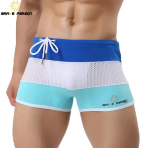 BRAVE PERSON Brand Men Swimwear Trunks Sexy Swimming Shorts Trunks Boxer Shorts Male Swimsuits Surf Board Beach Shorts B1009 1