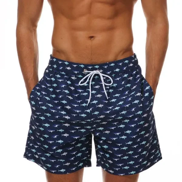 DATIFER Summer Men Beach Print Shorts Surfing Swimwear Fitness Workout Trunks Male Sportswear With Pockets Pants 11