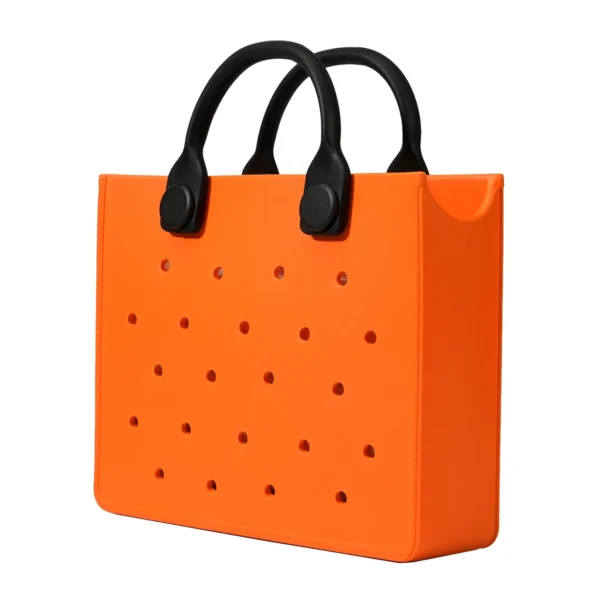 EVA Large Leather Shoulder Bag Handbag Tote Bag Storage for Women Casual Waterproof Beach Bag Hole Fit Charm Fashion Storage Bag 30