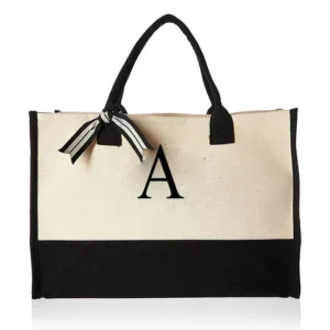 Tote Bag Fashion Canvas Totes Letters Flower Portable Beach Shoulder Shopping Casual Beach Bag Large Capacity Handbag  Wholesale 1