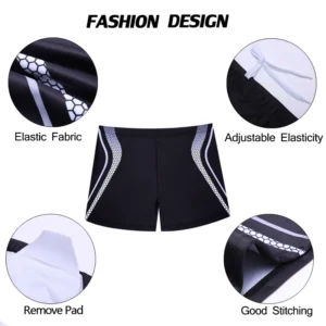 Datifer New Swimwear Male Summer Beach Surfing Fashion Swimsuit Boxer Shorts High Quality Mens Swim Trunks With Pad 3
