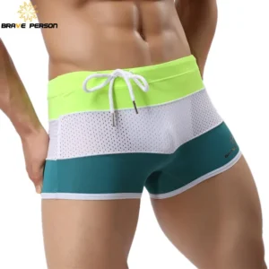 BRAVE PERSON Brand Men Swimwear Trunks Sexy Swimming Shorts Trunks Boxer Shorts Male Swimsuits Surf Board Beach Shorts B1009 6