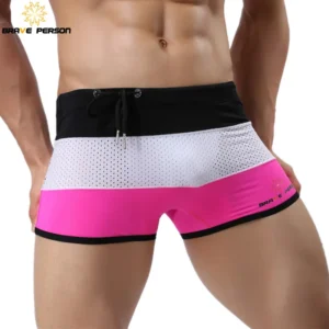 BRAVE PERSON Brand Men Swimwear Trunks Sexy Swimming Shorts Trunks Boxer Shorts Male Swimsuits Surf Board Beach Shorts B1009 5
