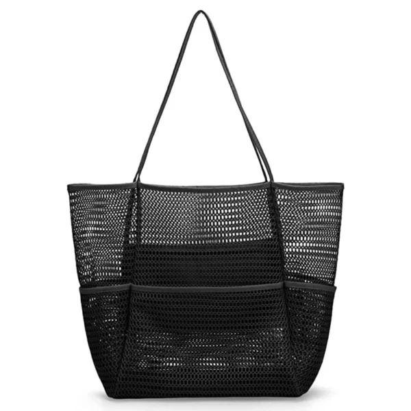 Multi Pockets Summer Beach Bag For Towels Mesh Durable Travel Handbag Toys Organizer Waterproof Underwear Swimming Storage Bag 8