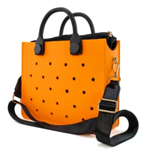 EVA Large Leather Shoulder Bag Handbag Tote Bag Storage for Women Casual Waterproof Beach Bag Hole Fit Charm Fashion Storage Bag 21