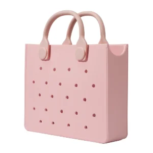EVA Large Leather Shoulder Bag Handbag Tote Bag Storage for Women Casual Waterproof Beach Bag Hole Fit Charm Fashion Storage Bag 25