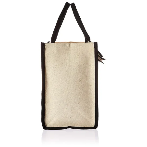 A-Z Canvas Totes bag Fashion Canvas Tote Letters Flower Portable Beach Shoulder Shopping Casual Beach Bag Large Capacity Handbag 4