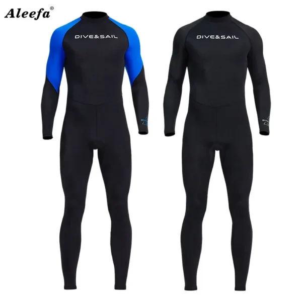Rash Guard Suit for Men Surfing Snorkel Diving Full body One piece Swimsuit UV50 Sun UV Protection 4