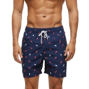 DATIFER Summer Men Beach Print Shorts Surfing Swimwear Fitness Workout Trunks Male Sportswear With Pockets Pants 13