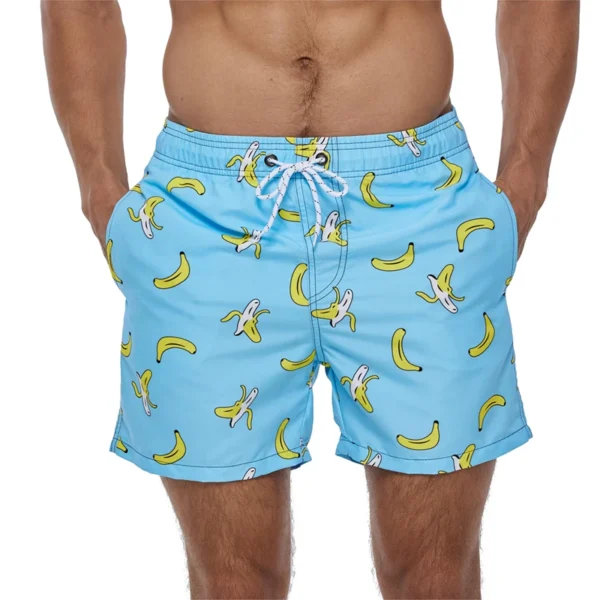 DATIFER Summer Men Beach Print Shorts Surfing Swimwear Fitness Workout Trunks Male Sportswear With Pockets Pants 10