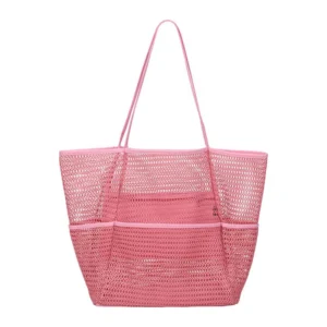 Multi Pockets Summer Beach Bag For Towels Mesh Durable Travel Handbag Toys Organizer Waterproof Underwear Swimming Storage Bag 7