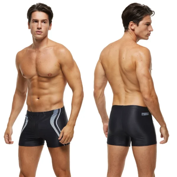 Datifer New Swimwear Male Summer Beach Surfing Fashion Swimsuit Boxer Shorts High Quality Mens Swim Trunks With Pad 2