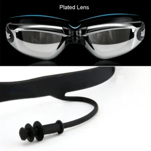 Men Swimming Shorts Waterproof Competition Swim Equipment Goggles with Ear-plug Cap Case Trunks Briefs Swimwear Half Pants 2022 5