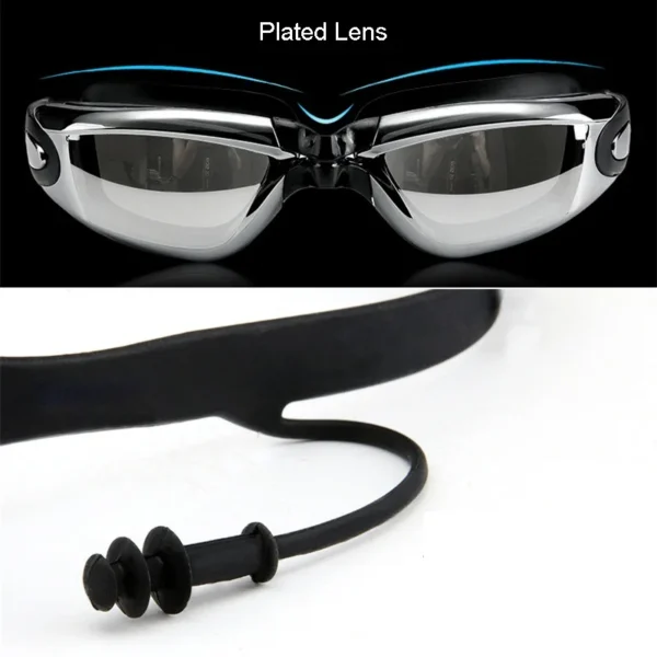 Men Swimming Shorts Waterproof Competition Swim Equipment Goggles with Ear-plug Cap Case Trunks Briefs Swimwear Half Pants 2022 5