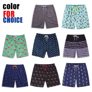 DATIFER Summer Men Beach Print Shorts Surfing Swimwear Fitness Workout Trunks Male Sportswear With Pockets Pants 5