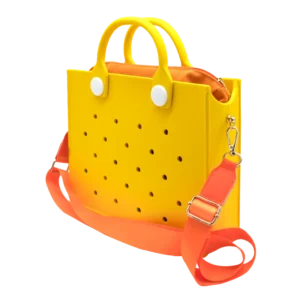 EVA Large Leather Shoulder Bag Handbag Tote Bag Storage for Women Casual Waterproof Beach Bag Hole Fit Charm Fashion Storage Bag 22