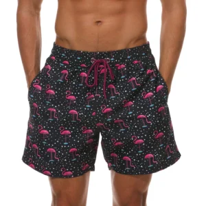 DATIFER Summer Men Beach Print Shorts Surfing Swimwear Fitness Workout Trunks Male Sportswear With Pockets Pants 16